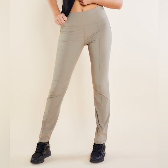 Anatomie The Sonia High Rise Slim Fit Khaki Travel Office Pants Size Medium NWT - Picture 1 of 10